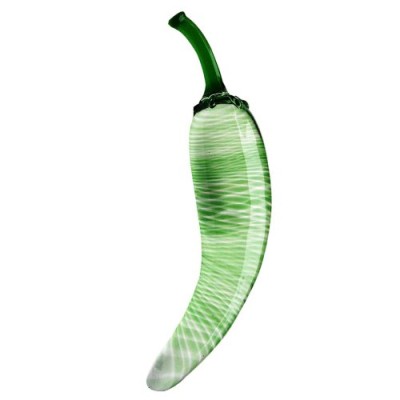 Hot thing: the green glass pepper!